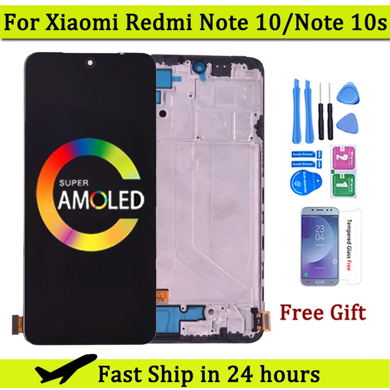 ЖК-дисплей 6,43 дюйма Super Amoled с сенсорным экраном и дигитайзером в сборе для Xiaomi Redmi Note 10, дисплей для Redmi Note10S, M2101K7AG
ЖК-дисплей 6,43 дюйма Super Amoled с сенсорным экраном и дигитайзером в сборе для Xiaomi Redmi Note 10, дисплей для Redmi Note10S, M2101K7AG