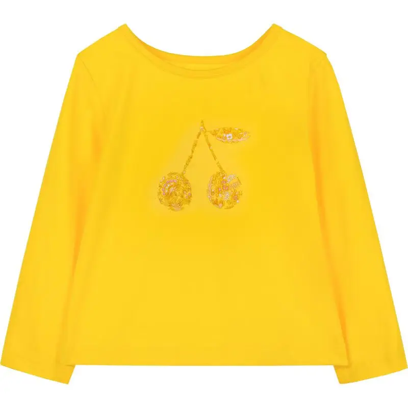 2025 New Children's Top Cherry printed T-shirt Girls' Pure Cotton Clothes Soft bottom wear
2025 New Children's Top Cherry printed T-shirt Girls' Pure Cotton Clothes Soft bottom wear