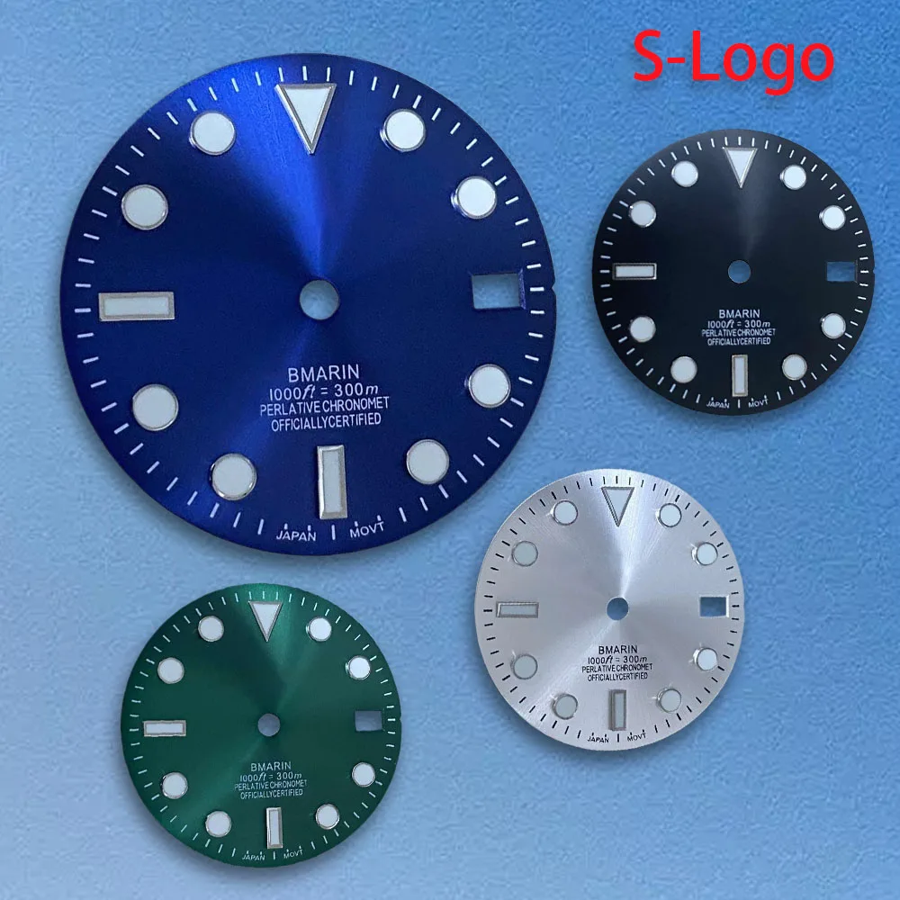 SLogo SUB Sunburst Dial Fit28.5mm NH35/NH36/4R/7S Japanese MovementHigh-Quality Watch Modification Accessories Green Luminous
SLogo SUB Sunburst Dial Fit28.5mm NH35/NH36/4R/7S Japanese MovementHigh-Quality Watch Modification Accessories Green Luminous