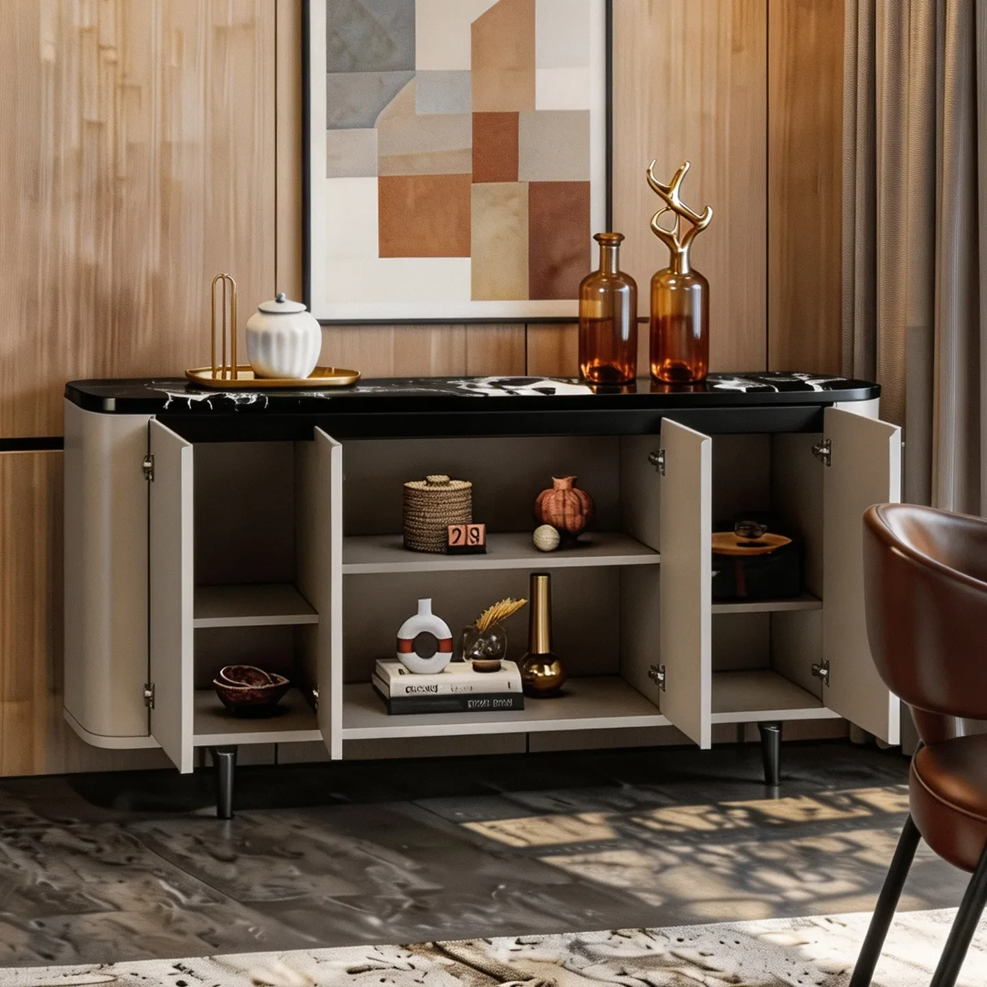 b23 Italian minimalist marble dining side cabinet Modern minimalist living room wall storage cabinet
b23 Italian minimalist marble dining side cabinet Modern minimalist living room wall storage cabinet