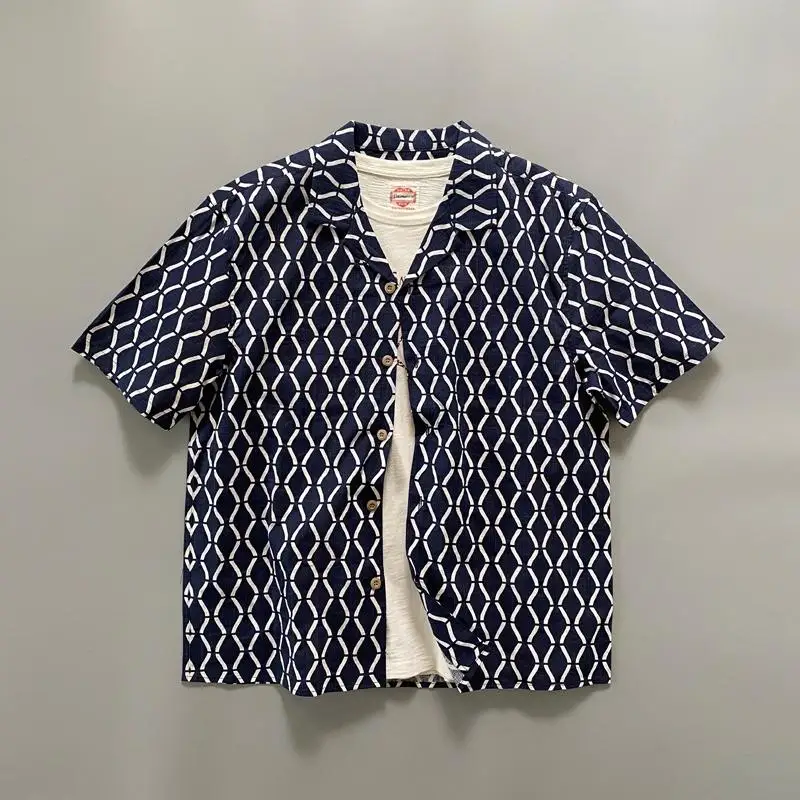 Loose Fit Cuban Collar Short Sleeve Hawaii Beach Print Casual Shirt Men's Summer Fashion Retro Wave Pattern Printed Leisure S...
Loose Fit Cuban Collar Short Sleeve Hawaii Beach Print Casual Shirt Men's Summer Fashion Retro Wave Pattern Printed Leisure S...