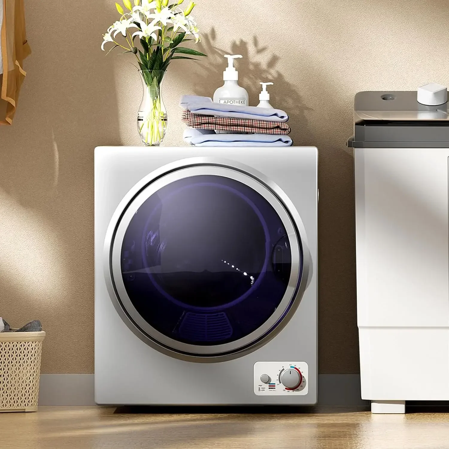 ARLIME Compact Laundry Dryer, Portable Clothes Dryers W/4 Automatic Drying Mode, Small Electric Laundry Dryer W/Stainless Steel
ARLIME Compact Laundry Dryer, Portable Clothes Dryers W/4 Automatic Drying Mode, Small Electric Laundry Dryer W/Stainless Steel
