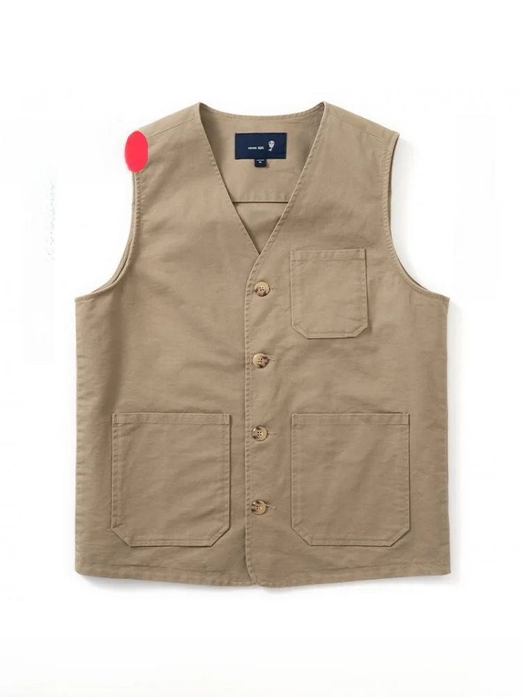 Мужская осенняя верхняя одежда: модный городской свободный жилет на одной пуговице из чистого хлопка для мужчин и пожилых людей
Мужская осенняя верхняя одежда: модный городской свободный жилет на одной пуговице из чистого хлопка для мужчин и пожилых людей