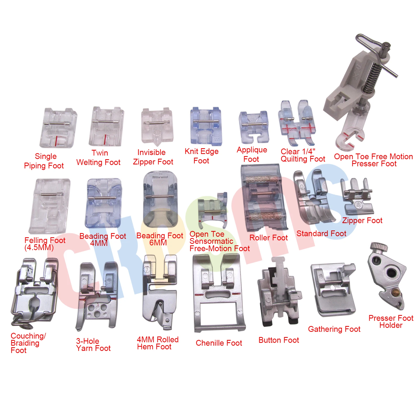 21PCS Multifunctional Presser Foot Set FOR PFAFF Select 2.0 / 3.0 / 1530, Tipmatic 6150 / 6152,140S, Ambition 1.0 / 1.5
21PCS Multifunctional Presser Foot Set FOR PFAFF Select 2.0 / 3.0 / 1530, Tipmatic 6150 / 6152,140S, Ambition 1.0 / 1.5