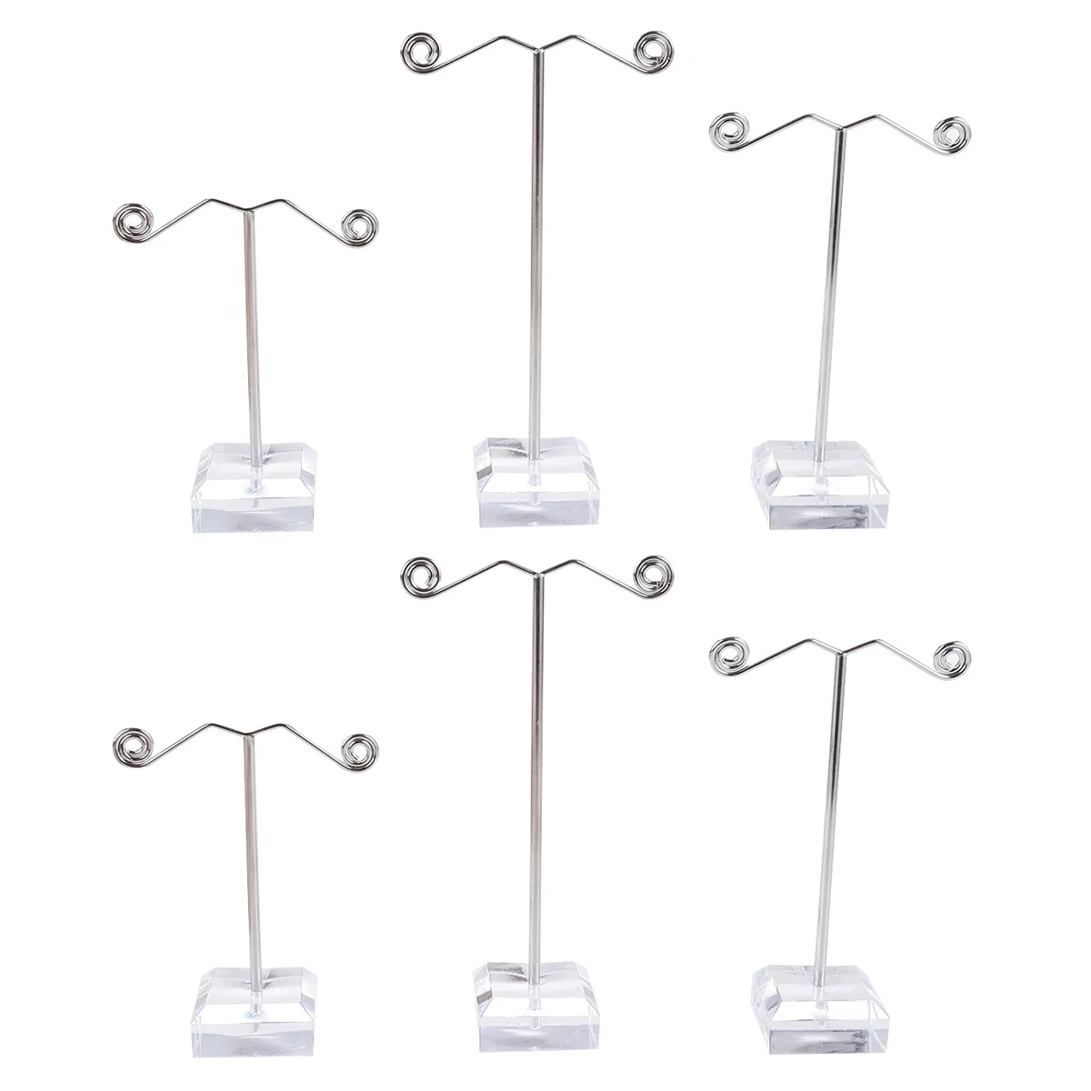 6 Pcs T-shape Acrylic Earring Holder Jewelry Organizer Stand Display Rack for Earrings Bracelet Keys Storage Solution
6 Pcs T-shape Acrylic Earring Holder Jewelry Organizer Stand Display Rack for Earrings Bracelet Keys Storage Solution