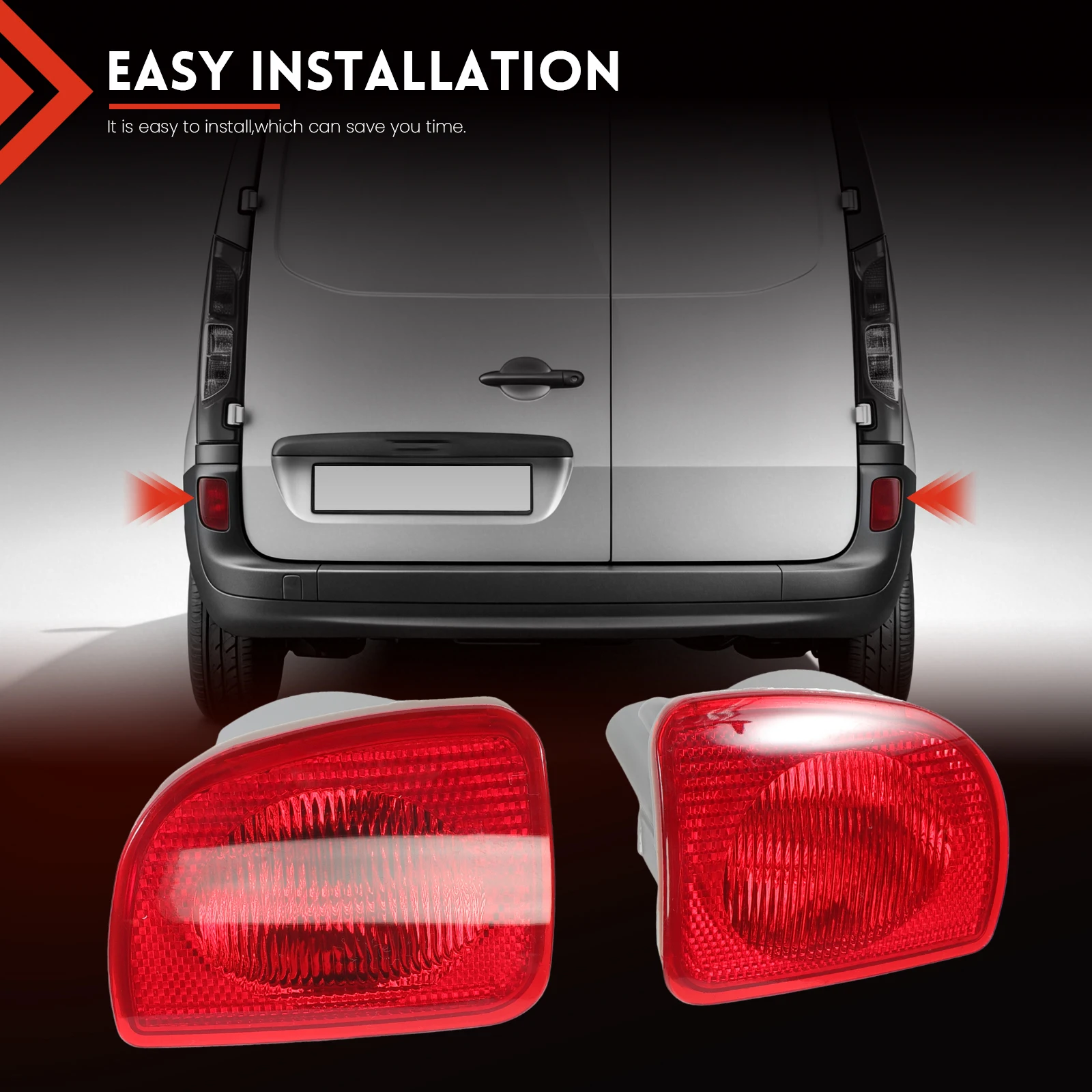 1 Pair Rear Bumper Light Reflector Warning Stop Brake Light With No Bulbs 8200419908 8200419906 For Renault Kangoo 2008-2018
1 Pair Rear Bumper Light Reflector Warning Stop Brake Light With No Bulbs 8200419908 8200419906 For Renault Kangoo 2008-2018