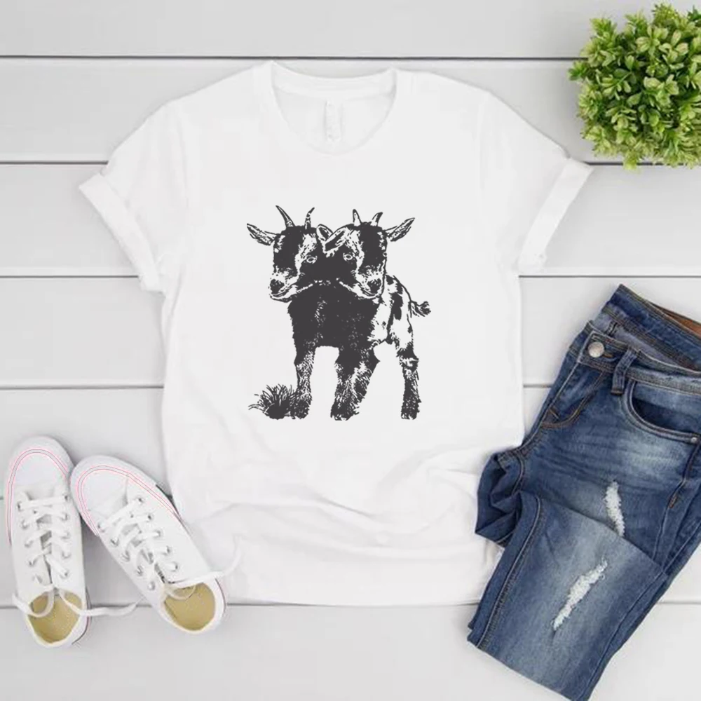 Two Headed Goat T-Shirt Cute Goat Shirts for Women Men Weird Oddities T Shirt Unusual Graphic Tee Short Sleeve Vintage Tshirts
Two Headed Goat T-Shirt Cute Goat Shirts for Women Men Weird Oddities T Shirt Unusual Graphic Tee Short Sleeve Vintage Tshirts