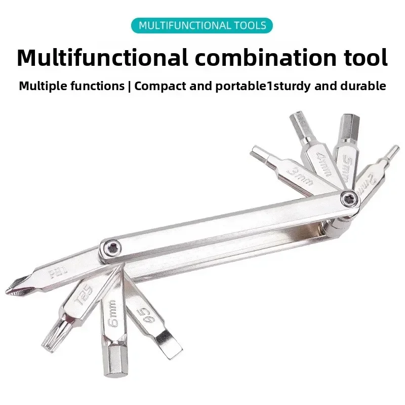 8 in 1 Bicycle Repair Tools Kit Motorcycle MTB Road Bike Screwdriver Tool Foldable Hex Spoke Wrench Mountain Road Bike Tool Set
8 in 1 Bicycle Repair Tools Kit Motorcycle MTB Road Bike Screwdriver Tool Foldable Hex Spoke Wrench Mountain Road Bike Tool Set
