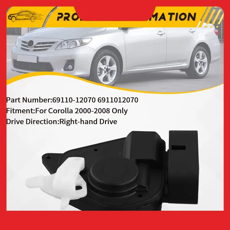 Car Right Hand Drive Front Right Door Lock Actuator 69110-12070 6911012070 For Toyota Corolla 2000-2008 RHD
Car Right Hand Drive Front Right Door Lock Actuator 69110-12070 6911012070 For Toyota Corolla 2000-2008 RHD