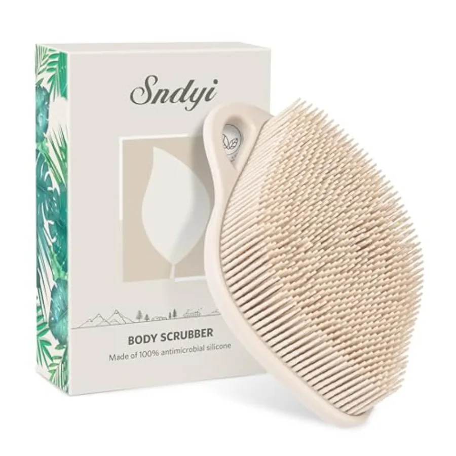 Silicone Body Scrubber Gentle Exfoliating Body Scrubber for Sensitive Skin Leaf Shaped Shower Scrubber for Body with Lathering
Silicone Body Scrubber Gentle Exfoliating Body Scrubber for Sensitive Skin Leaf Shaped Shower Scrubber for Body with Lathering