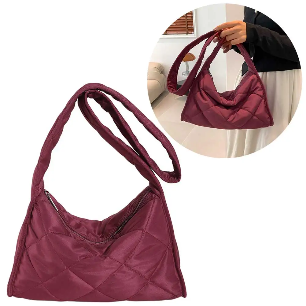 Women Padding Sling Bag Large Capacity Versatile Quilted Purse Lightweight Solid Color Female Outdoor Shopping Bag
Women Padding Sling Bag Large Capacity Versatile Quilted Purse Lightweight Solid Color Female Outdoor Shopping Bag