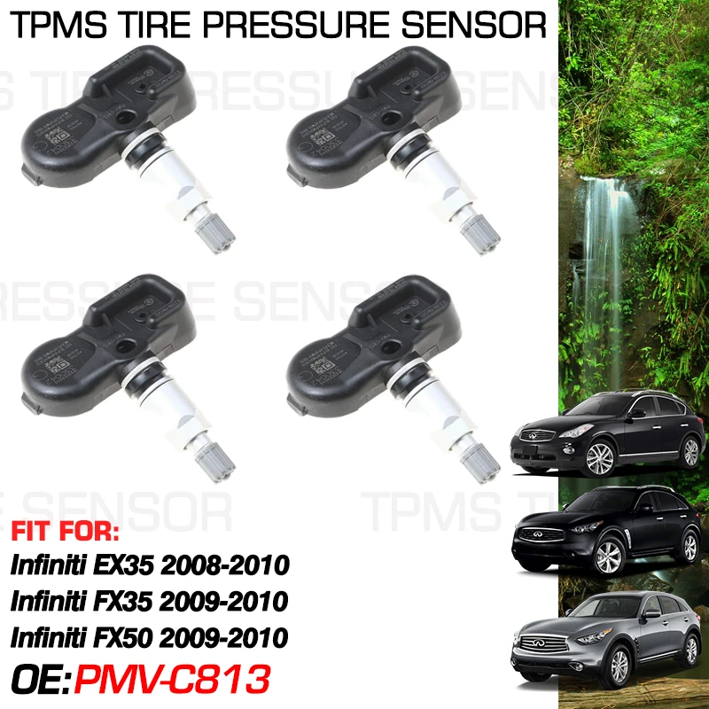 PMV-C813 For Infiniti EX35 2008 2009 2010 Infiniti FX35 2009 2010 Infiniti FX50 2009 2010 315MHz Tire Pressure Monitoring Sensor
PMV-C813 For Infiniti EX35 2008 2009 2010 Infiniti FX35 2009 2010 Infiniti FX50 2009 2010 315MHz Tire Pressure Monitoring Sensor