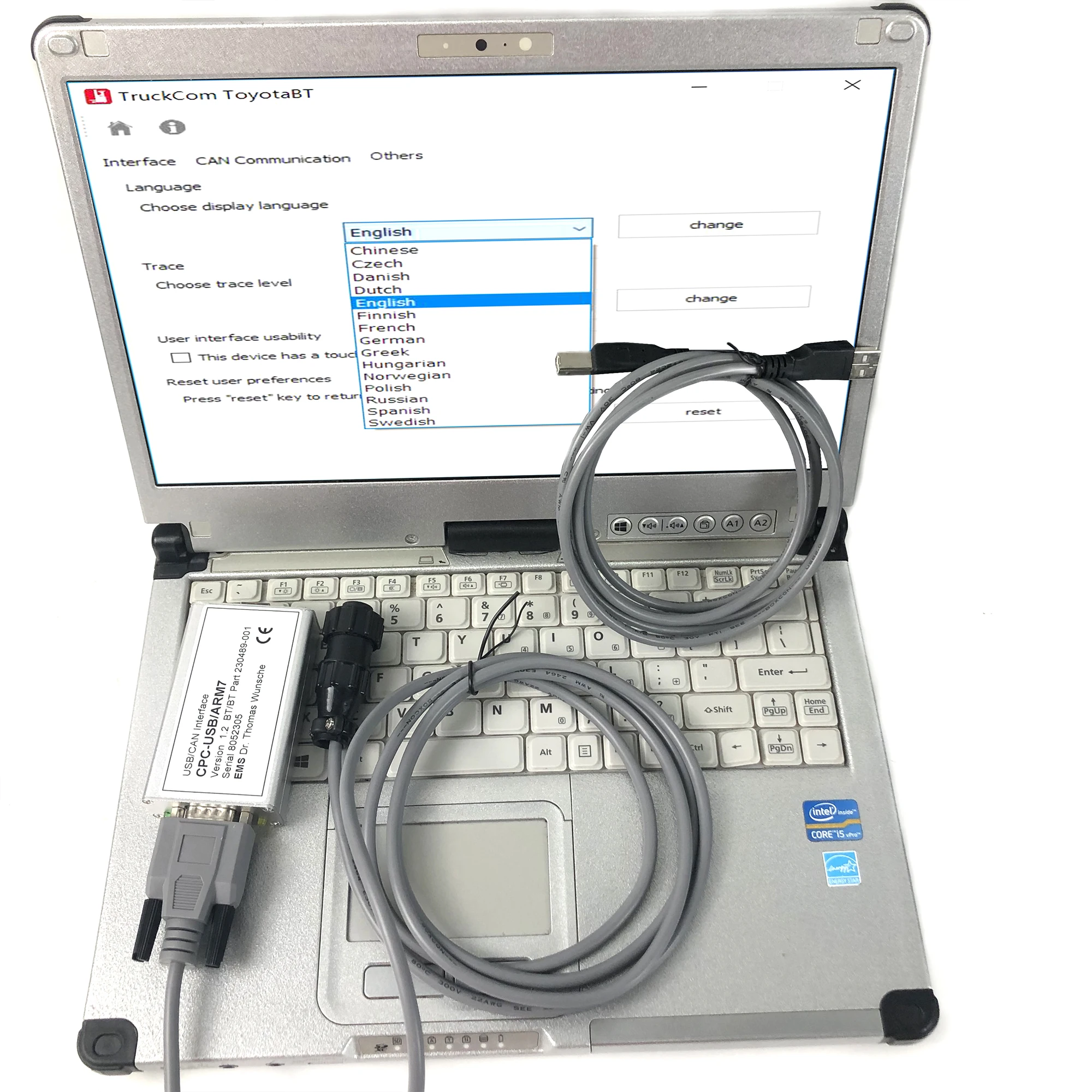 C2 Laptop for toyot Bt Industrial Equipment Electronic Parts Catalogue Forklift Truck Diagnostic Tool TruckCom toyotBT Canbox
C2 Laptop for toyot Bt Industrial Equipment Electronic Parts Catalogue Forklift Truck Diagnostic Tool TruckCom toyotBT Canbox