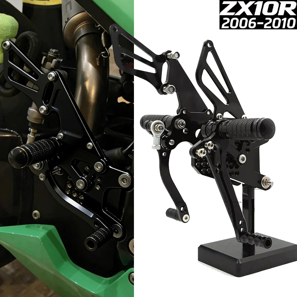 CNC Motorcycle Rearset Footrest Rear Set Footpeg Foot Pedal For KAWASAKI Ninja ZX10R ZX-10R ZX 10R 2006 2007 2008 2009 2010
CNC Motorcycle Rearset Footrest Rear Set Footpeg Foot Pedal For KAWASAKI Ninja ZX10R ZX-10R ZX 10R 2006 2007 2008 2009 2010