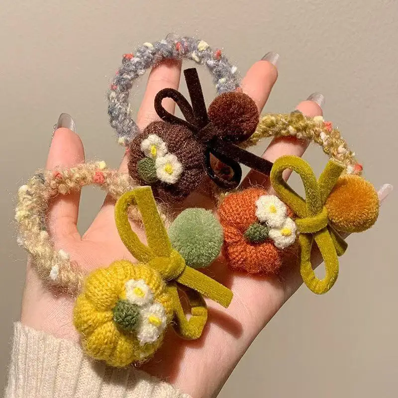 Pumpkin Pom Pom Hair Ties Korean Style for Women Winter Cute Velvet Ball Elastic Bands High Quality Soft Non Slip Daily Use
Pumpkin Pom Pom Hair Ties Korean Style for Women Winter Cute Velvet Ball Elastic Bands High Quality Soft Non Slip Daily Use