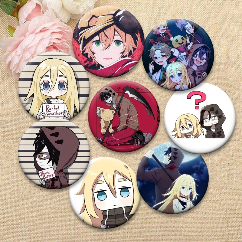 Значки «Ангелы Смерти» (Аниме): Рэйчел Гарднер, Исаак Фостер, Эдди. Мультяшные круглые броши-значки 58 мм для аксессуаров к рюкзакам.
Значки «Ангелы Смерти» (Аниме): Рэйчел Гарднер, Исаак Фостер, Эдди. Мультяшные круглые броши-значки 58 мм для аксессуаров к рюкзакам.