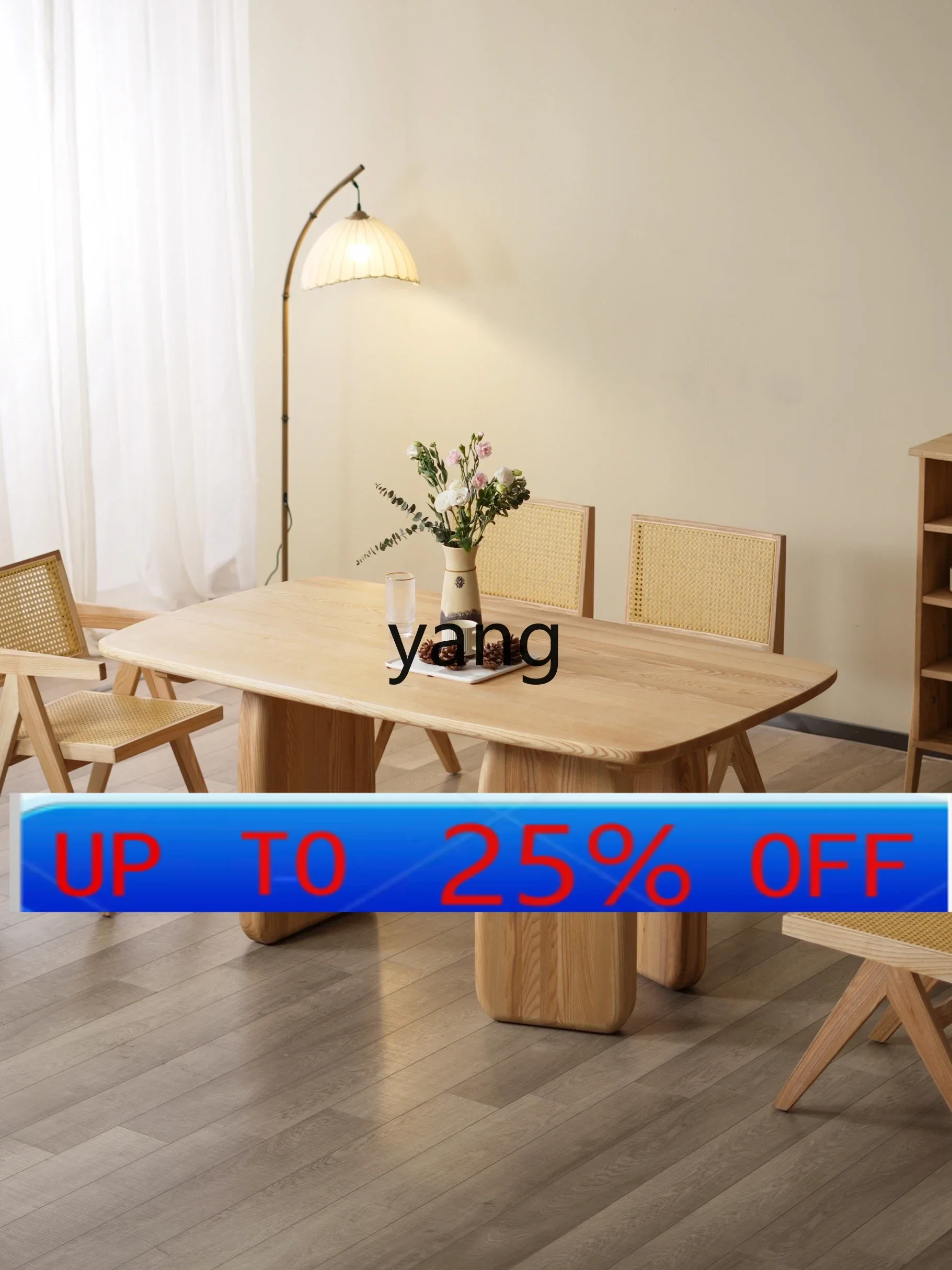 Обеденный стол из массива дерева LMM, длинный стол в японском стиле, простой стол из необработанного дерева для небольшой квартиры
Обеденный стол из массива дерева LMM, длинный стол в японском стиле, простой стол из необработанного дерева для небольшой квартиры