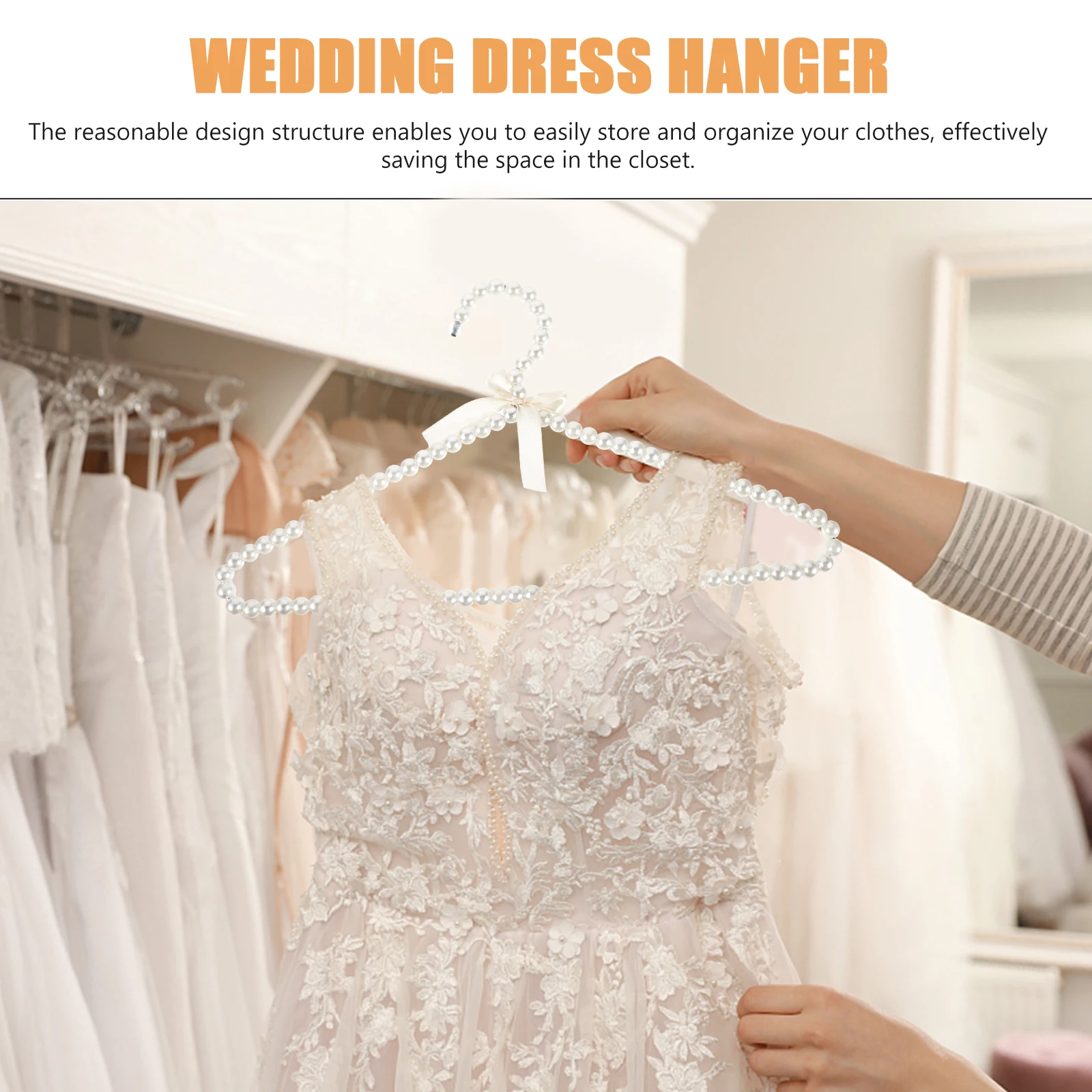 4pcs Pearl Hanger 40cm Beige Adult Wedding Dress Hangers Plastic Anti Skid No Trace Fashion For Bride Bridesmaid Garment
4pcs Pearl Hanger 40cm Beige Adult Wedding Dress Hangers Plastic Anti Skid No Trace Fashion For Bride Bridesmaid Garment