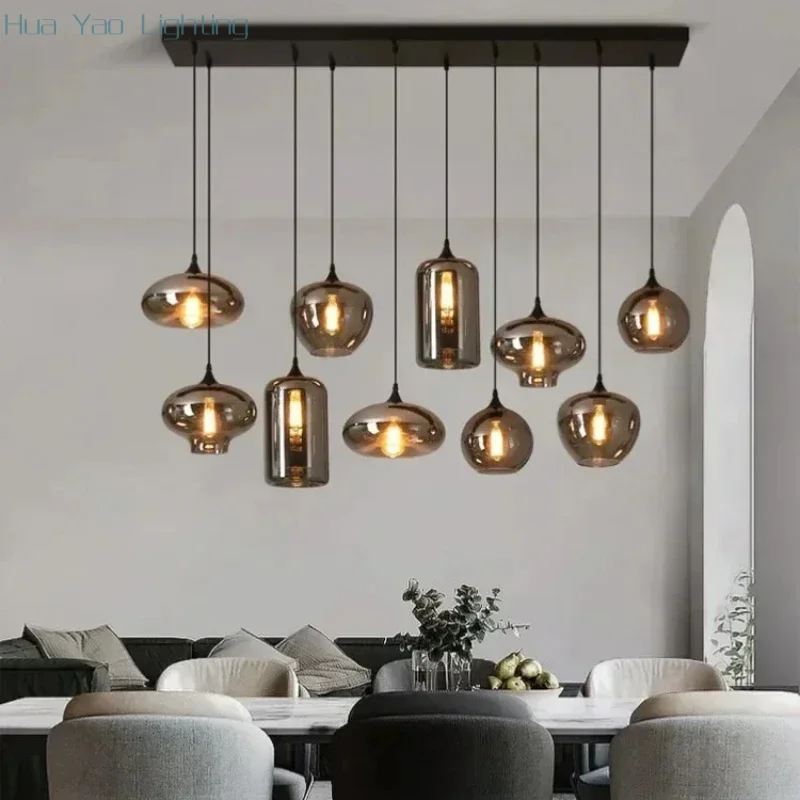 Nordic Glass Pendant Light Creative Personality Bar Lamp Designer Dining Room Cafe Industrial Home Decoration Hanglight
Nordic Glass Pendant Light Creative Personality Bar Lamp Designer Dining Room Cafe Industrial Home Decoration Hanglight