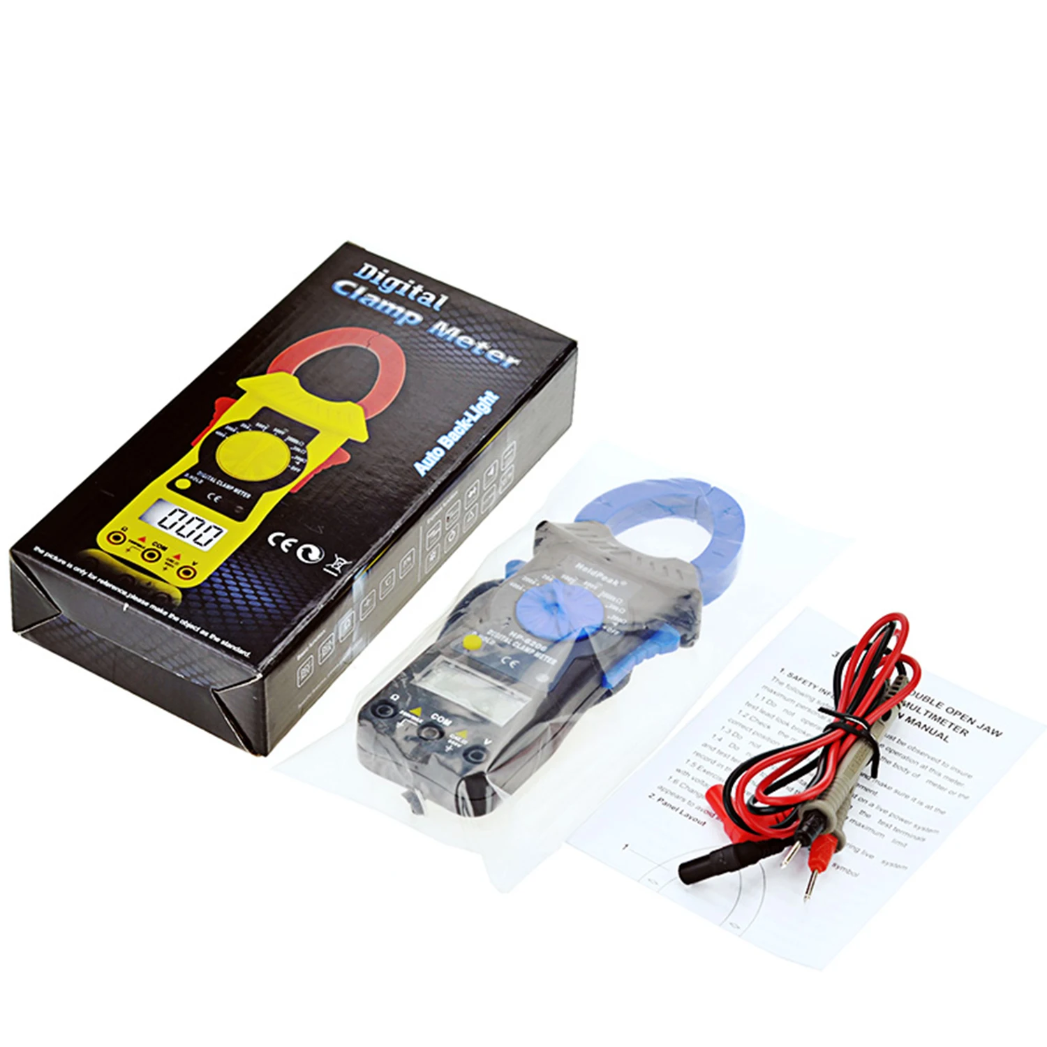 Professional Electrical Clamp Tester, 6000 Count True RMS Ammeter Pliers, AC DC Voltage Current Ohm Cap Temp Hz Detector
Professional Electrical Clamp Tester, 6000 Count True RMS Ammeter Pliers, AC DC Voltage Current Ohm Cap Temp Hz Detector