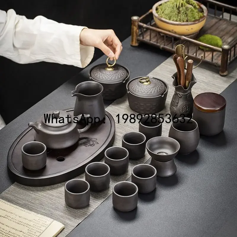 i5.11 purple sand kung fu tea set pure handmade teapot for home living room gift tea cup
i5.11 purple sand kung fu tea set pure handmade teapot for home living room gift tea cup