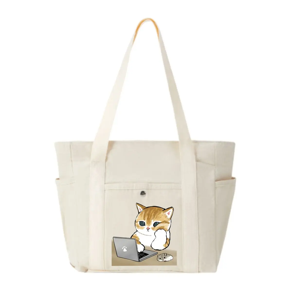 Cat Laptop Meme Design Single Shoulder Bag with Multiple Pockets Lightweight Design for Office Commute
Cat Laptop Meme Design Single Shoulder Bag with Multiple Pockets Lightweight Design for Office Commute