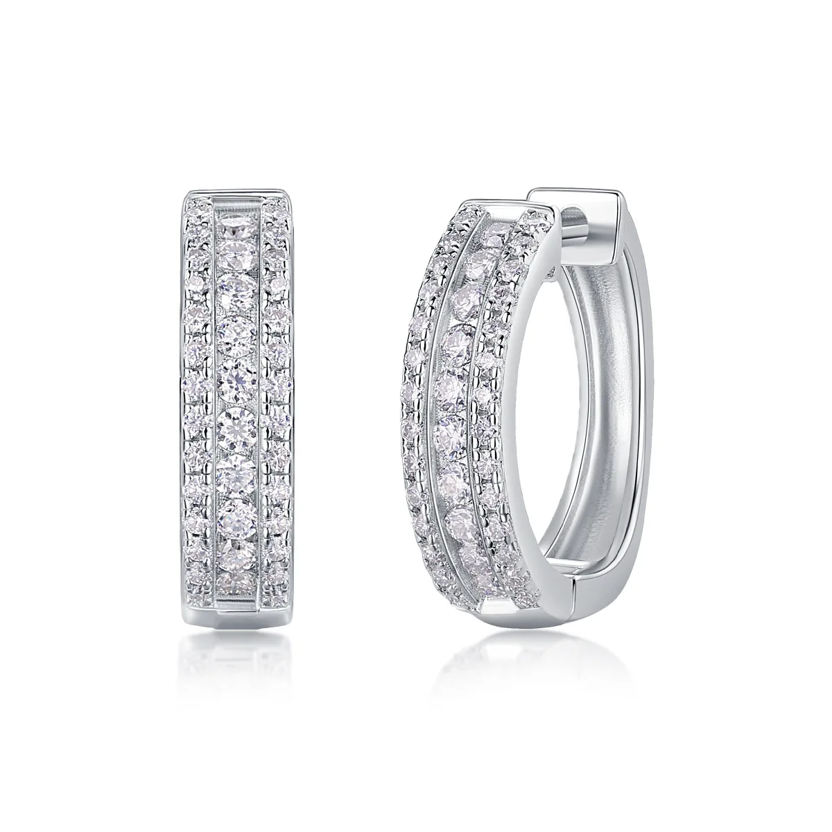 D Color VVS All Moissanite Hoop Earrings for Women Lab Diamond 925 Sterling Silver 18K White Gold Plated Wedding Jewelry Gift
D Color VVS All Moissanite Hoop Earrings for Women Lab Diamond 925 Sterling Silver 18K White Gold Plated Wedding Jewelry Gift