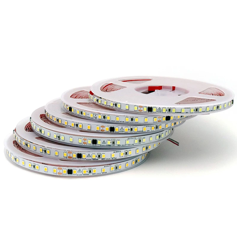 High Voltage 220V 120LEDS PER Meter 30000K 40000K 6000K IP20 No Voltage Drop Double Row Flexible LED Strip Lights
High Voltage 220V 120LEDS PER Meter 30000K 40000K 6000K IP20 No Voltage Drop Double Row Flexible LED Strip Lights