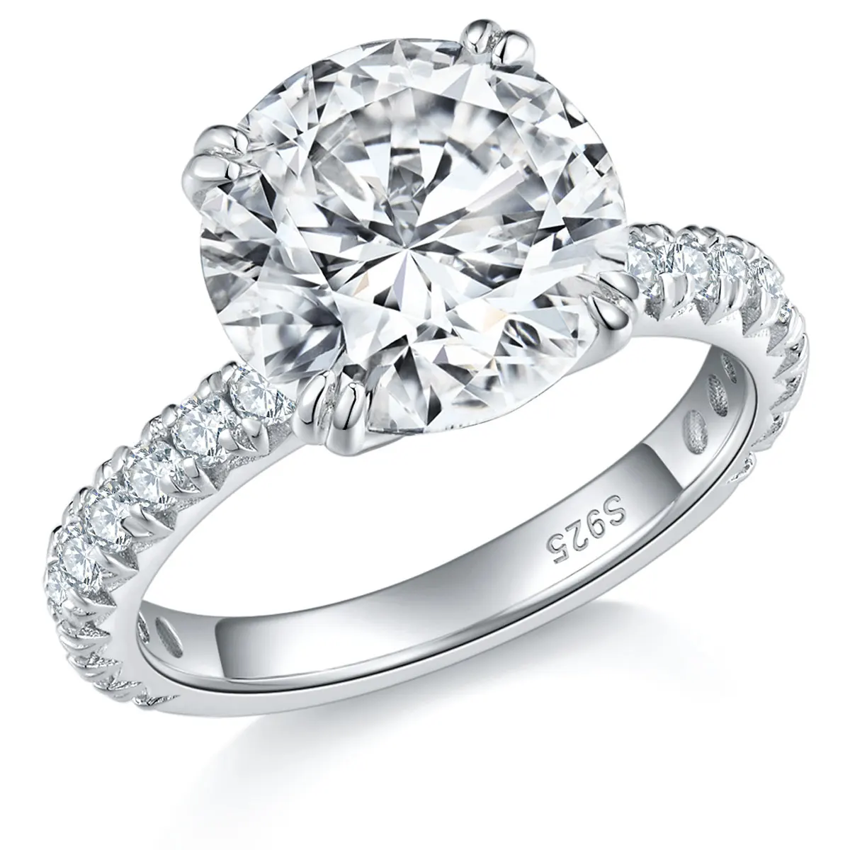 DEZO All Moissanite 5 ct Engagement Rings For Women Solid 925 Sterling Silver Round Cut VVS1 D Color GRA Certificate
DEZO All Moissanite 5 ct Engagement Rings For Women Solid 925 Sterling Silver Round Cut VVS1 D Color GRA Certificate