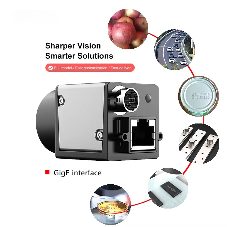 1.2 3 5 10 12MP 60fps 1/3" Mono GigE Global Shutter Machine Vision Industrial Camera
1.2 3 5 10 12MP 60fps 1/3" Mono GigE Global Shutter Machine Vision Industrial Camera