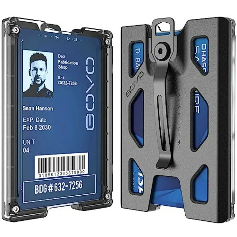 T4 Badge Holder/Wallet - Durable Polycarbonate ID/Credit Holder with Metal Clip and 4 Cards Slot Holds 1to 4 Cards
T4 Badge Holder/Wallet - Durable Polycarbonate ID/Credit Holder with Metal Clip and 4 Cards Slot Holds 1to 4 Cards