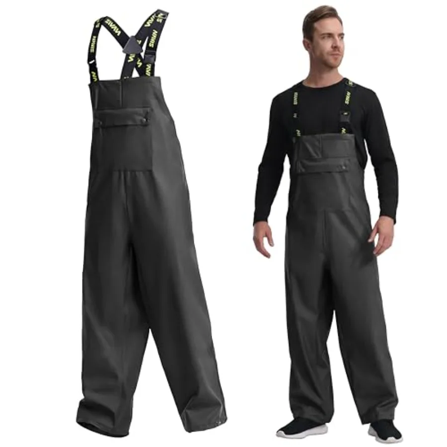 Men's Waterproof Workwear Bib Overalls - Heavy Duty Stretchable Rain Bibs for Fishing and Outdoor Work
Men's Waterproof Workwear Bib Overalls - Heavy Duty Stretchable Rain Bibs for Fishing and Outdoor Work