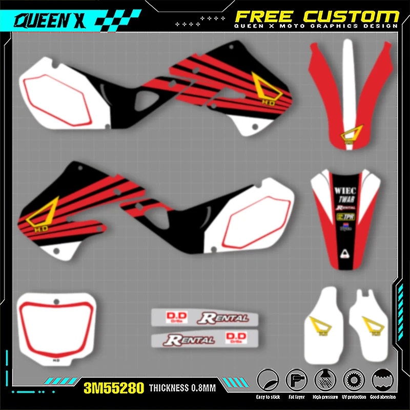 Комплект наклеек Queen X MOTOR Custom Team Graphics для Honda 1998, 1999CR125 1997 1998 1999 CR250 002
Комплект наклеек Queen X MOTOR Custom Team Graphics для Honda 1998, 1999CR125 1997 1998 1999 CR250 002