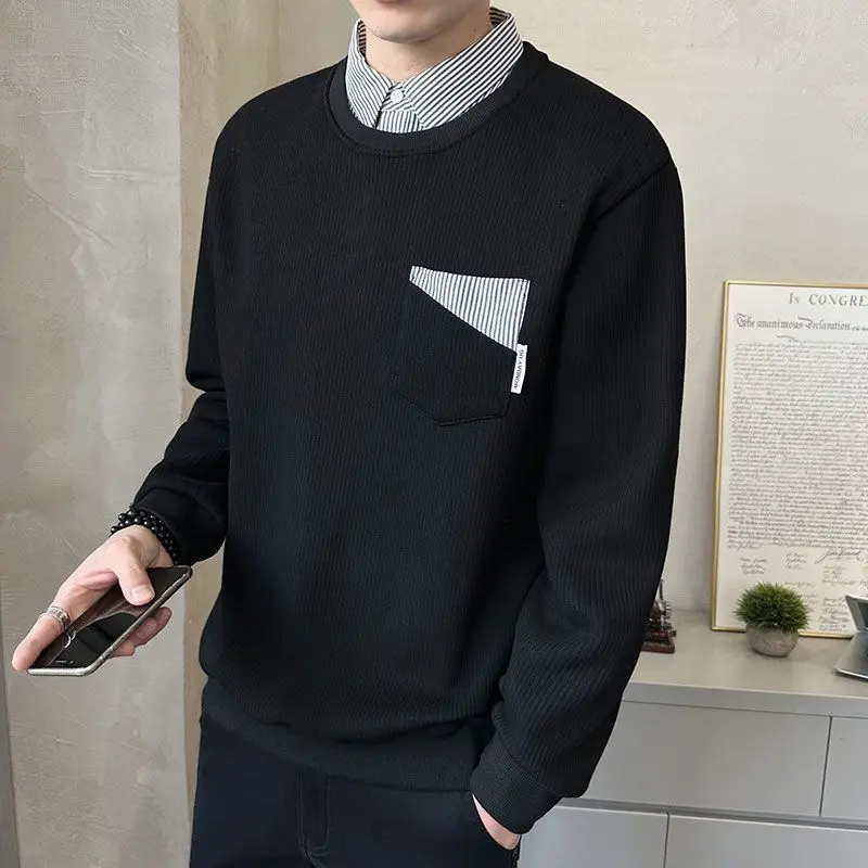 The Spring and Autumn Annals Hoodies Sweatshirt Fake Two Pieces Shirt Collar Advanced Feeling Leisure Long Sleeves Tops
The Spring and Autumn Annals Hoodies Sweatshirt Fake Two Pieces Shirt Collar Advanced Feeling Leisure Long Sleeves Tops