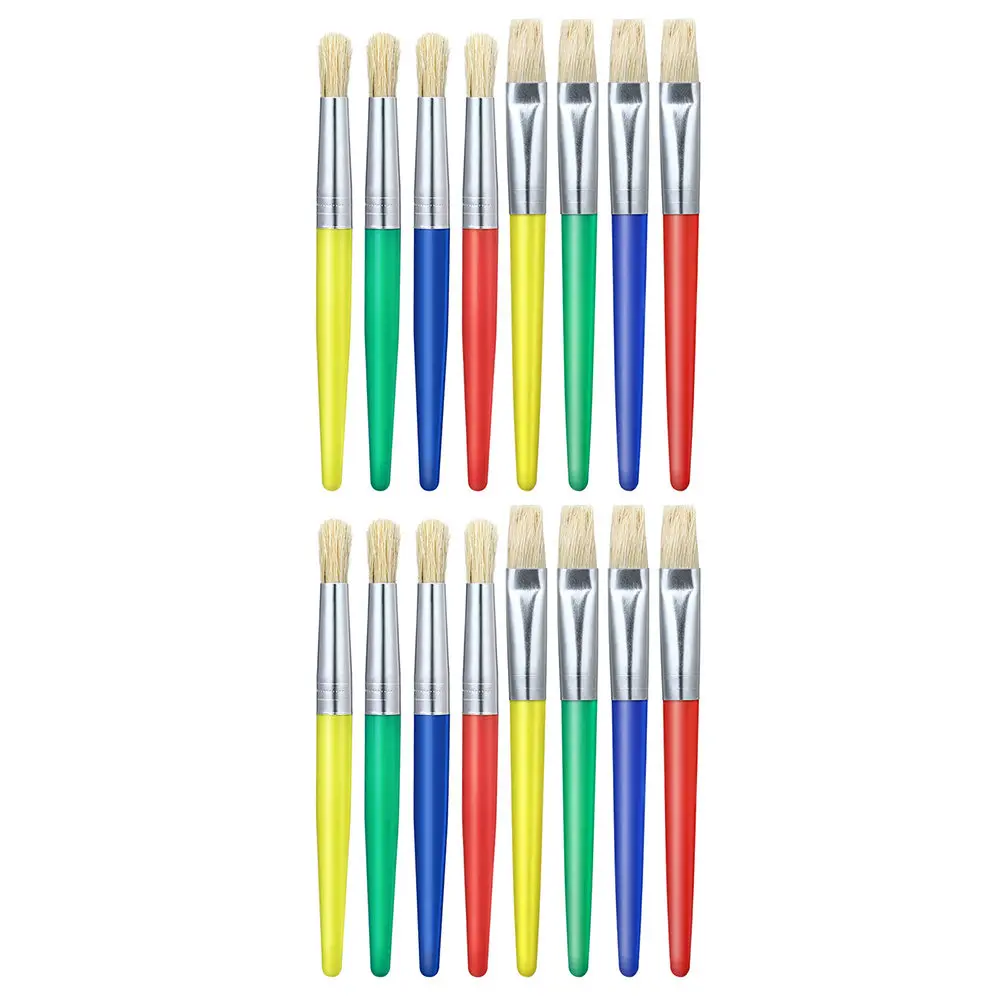 16Pcs Paint Brush Set Plastic Handle Metal Ferrule Premium Bristles for Watercolor Painting Art Drawing DIY Craft
16Pcs Paint Brush Set Plastic Handle Metal Ferrule Premium Bristles for Watercolor Painting Art Drawing DIY Craft