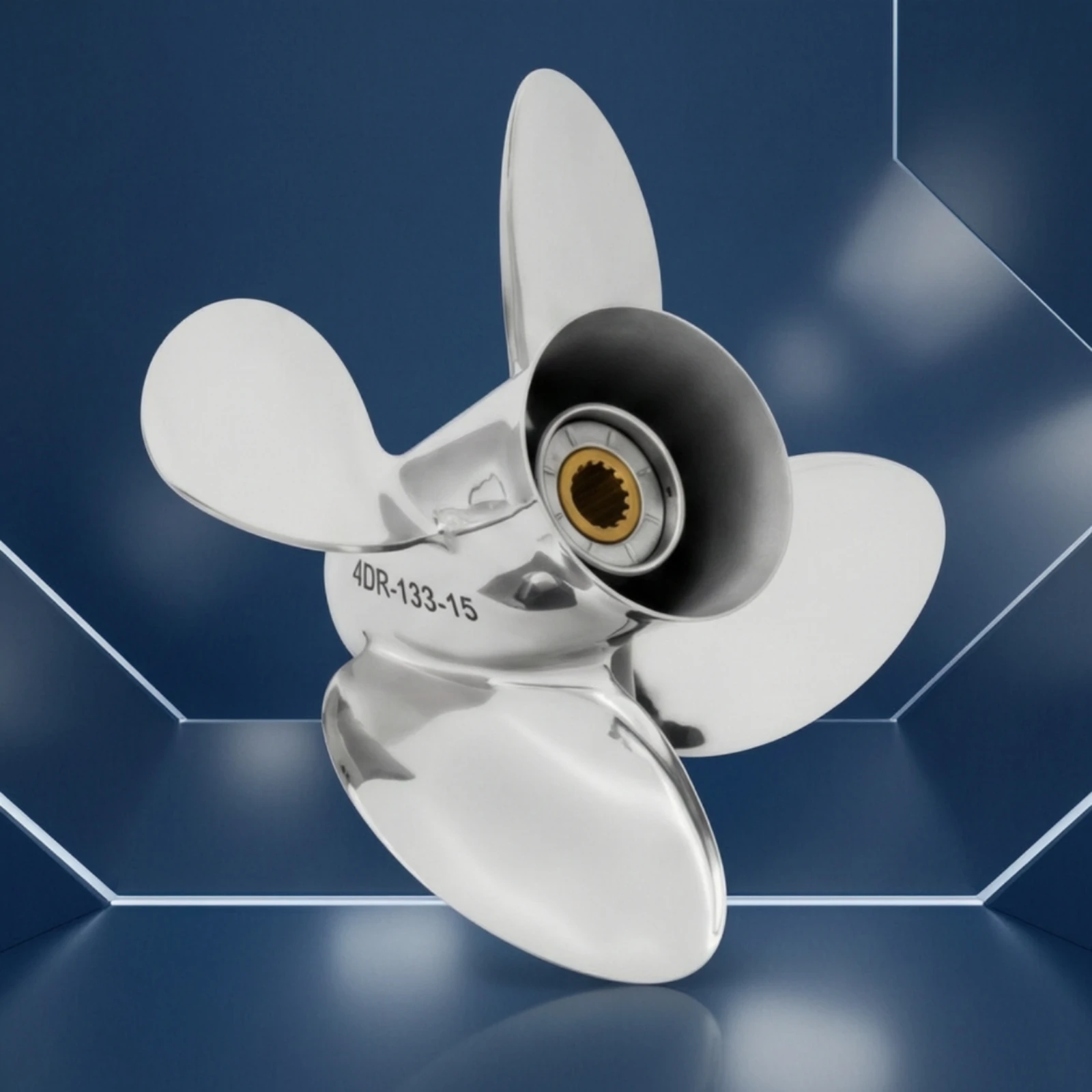 Stainless Steel Propeller Splined 4-Blade Propeller Long-Lasting Right-Hand for Boat Owners, Outboard Motors, Boats
Stainless Steel Propeller Splined 4-Blade Propeller Long-Lasting Right-Hand for Boat Owners, Outboard Motors, Boats