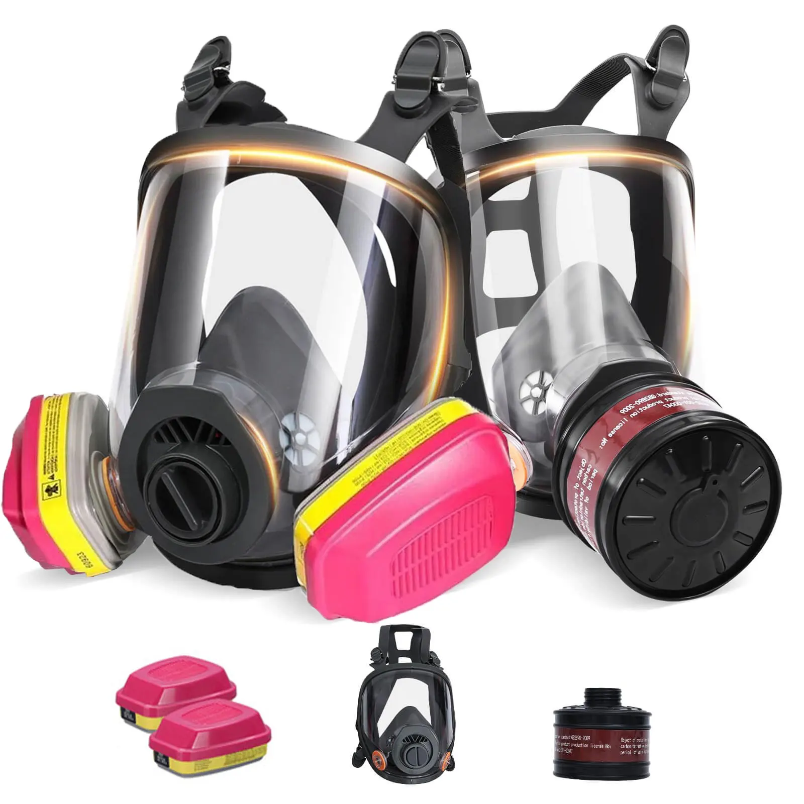 Survival Gas Mask with 40mm Activated Carbon Filter Full Face Respirator Nuclear Chemical Protection 60926 Filter Included
Survival Gas Mask with 40mm Activated Carbon Filter Full Face Respirator Nuclear Chemical Protection 60926 Filter Included