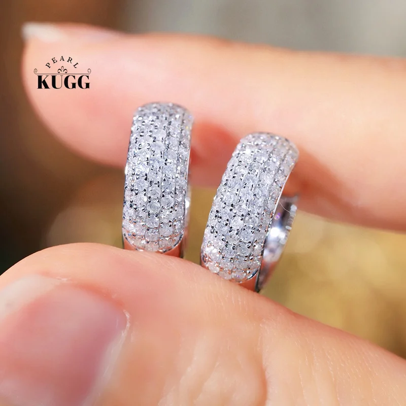 KUGG серьги из 100% белого золота 18 карат, женские серьги-кольца из настоящего натурального бриллианта 0,85 карата, блестящий классический дизайн, ювелирные изделия для вечеринок
KUGG серьги из 100% белого золота 18 карат, женские серьги-кольца из настоящего натурального бриллианта 0,85 карата, блестящий классический дизайн, ювелирные изделия для вечеринок