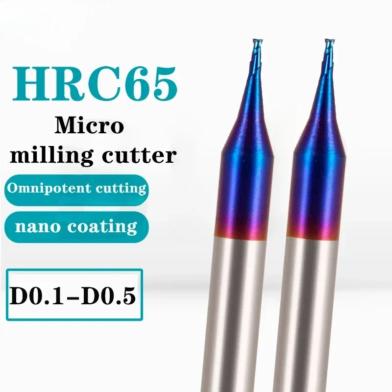 HRC65 2F Tungsten Steel Carbide Micro Diameter Nano Coating Flat Bottom/Ball Endmill Cutter CNC Mechanical Milling Tools
HRC65 2F Tungsten Steel Carbide Micro Diameter Nano Coating Flat Bottom/Ball Endmill Cutter CNC Mechanical Milling Tools