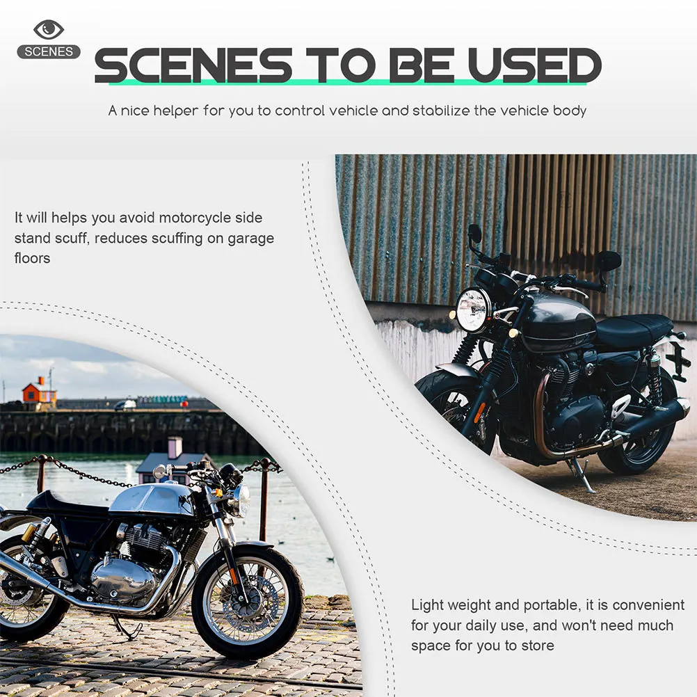 8Pcs Motorcycle Kickstand Pads Wear-Resistant Durable Side Stand Supports Prevent Tip-Over Protect Garage Floors 
8Pcs Motorcycle Kickstand Pads Wear-Resistant Durable Side Stand Supports Prevent Tip-Over Protect Garage Floors