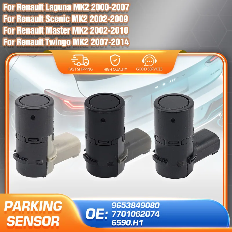 Reverse Backup Assist PDC Parking Sensor For Renault Laguna Scenic Master Twingo 9653849080 7701062074 6590.H1 8200049264 Parts
Reverse Backup Assist PDC Parking Sensor For Renault Laguna Scenic Master Twingo 9653849080 7701062074 6590.H1 8200049264 Parts