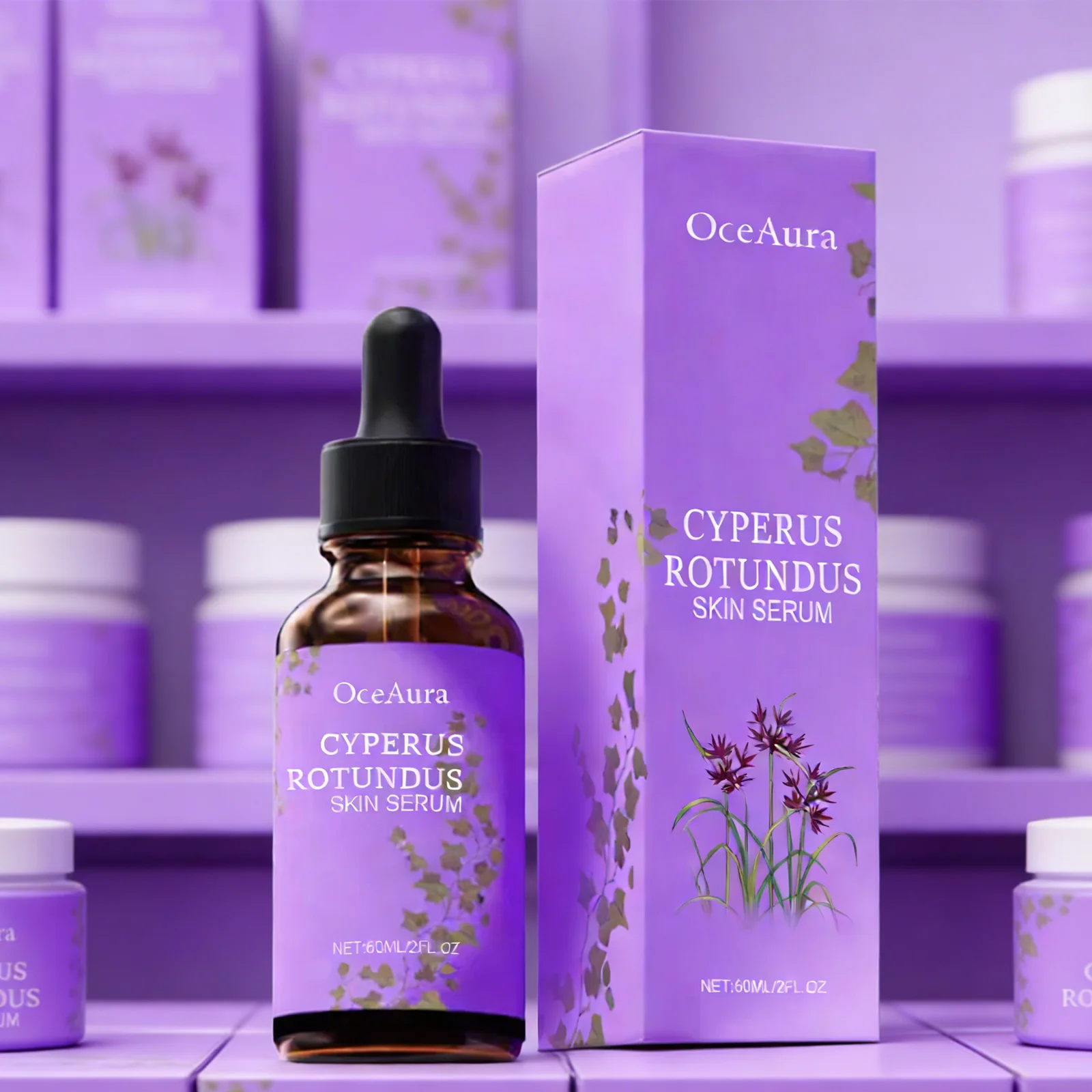 OceAura Cyperus Rotundus Oil 60ml, Hair Growth Inhibitor & Moisturizing Body Oil, Gentle Hair Removal Care for Smooth Skin
OceAura Cyperus Rotundus Oil 60ml, Hair Growth Inhibitor & Moisturizing Body Oil, Gentle Hair Removal Care for Smooth Skin