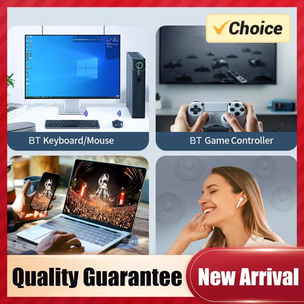 Bluetooth-compatible 6.0 USB Wireless Audio Adapter Receiver Transmitter for Headset Speaker Keyboard Mouse Printer
Bluetooth-compatible 6.0 USB Wireless Audio Adapter Receiver Transmitter for Headset Speaker Keyboard Mouse Printer