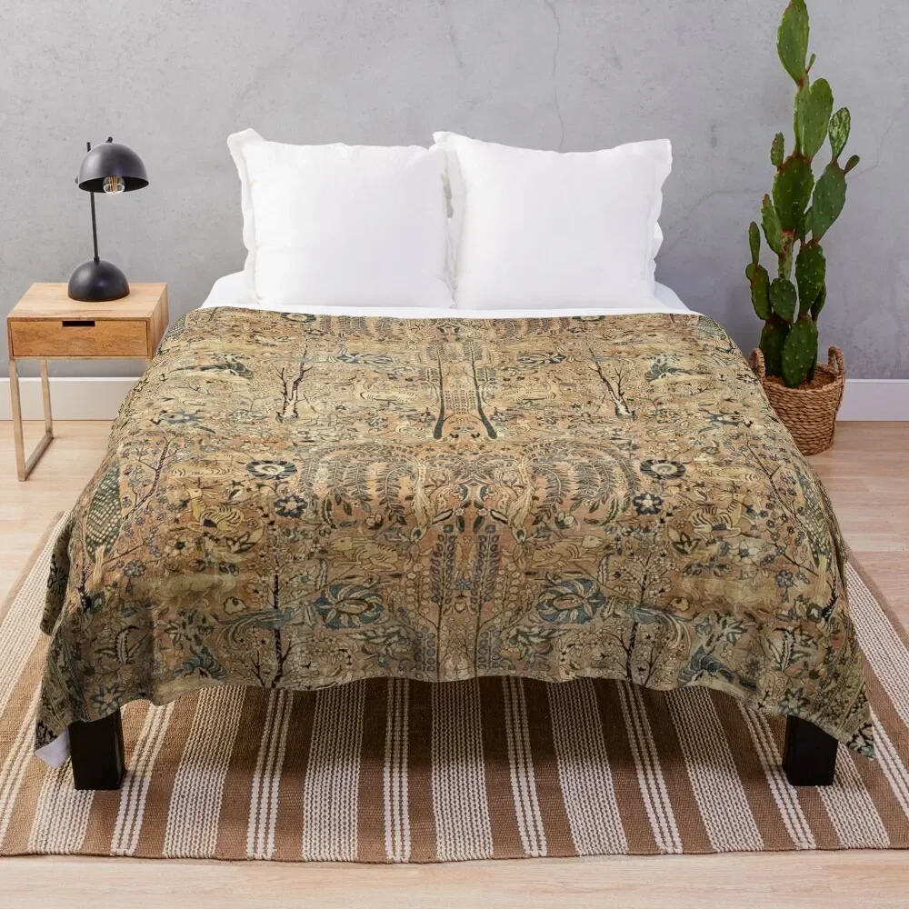 Antique Persian Kirman Garden Rug with Animals Print Throw Blanket Plaid Soft Plaid Fashion Sofas Hair Blankets
Antique Persian Kirman Garden Rug with Animals Print Throw Blanket Plaid Soft Plaid Fashion Sofas Hair Blankets
