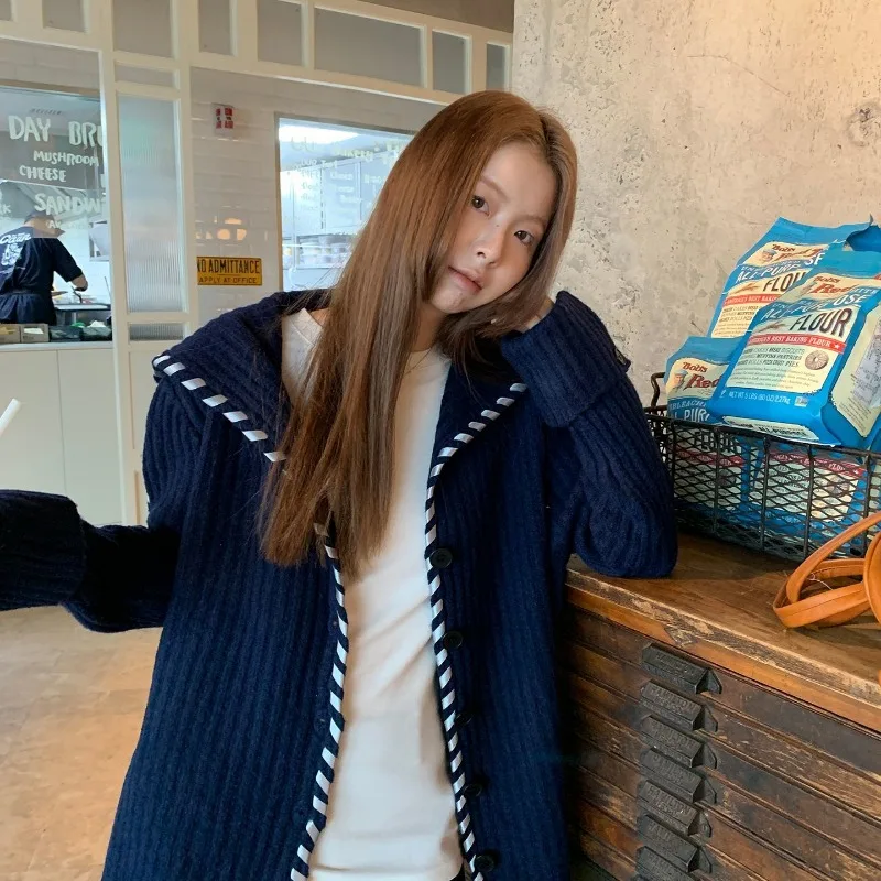 Women Clothing Autumn Winter Fashion Korean Zipper Knitting Female Trend All-match Fashionable Cardigan Lazy Wind Cardigan Coat
Women Clothing Autumn Winter Fashion Korean Zipper Knitting Female Trend All-match Fashionable Cardigan Lazy Wind Cardigan Coat