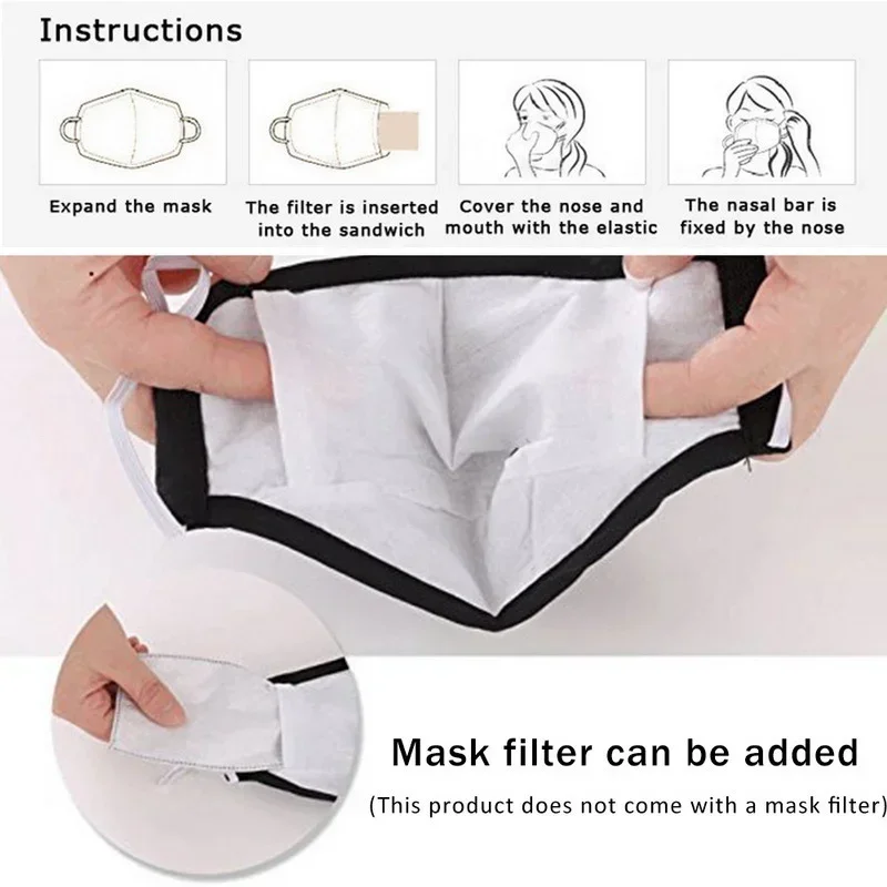 Anti Dust PM2.5 Activated Carbon Filter Washable Reusable Fabric Mouth Face Masks Cotton Black
Anti Dust PM2.5 Activated Carbon Filter Washable Reusable Fabric Mouth Face Masks Cotton Black