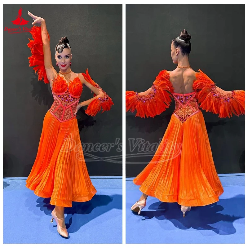 Customization The New Style Social Dance Wing Over Sleeve Dress for Women Waltz Foxtrot Tango Quickstep Professional Clothing
Customization The New Style Social Dance Wing Over Sleeve Dress for Women Waltz Foxtrot Tango Quickstep Professional Clothing