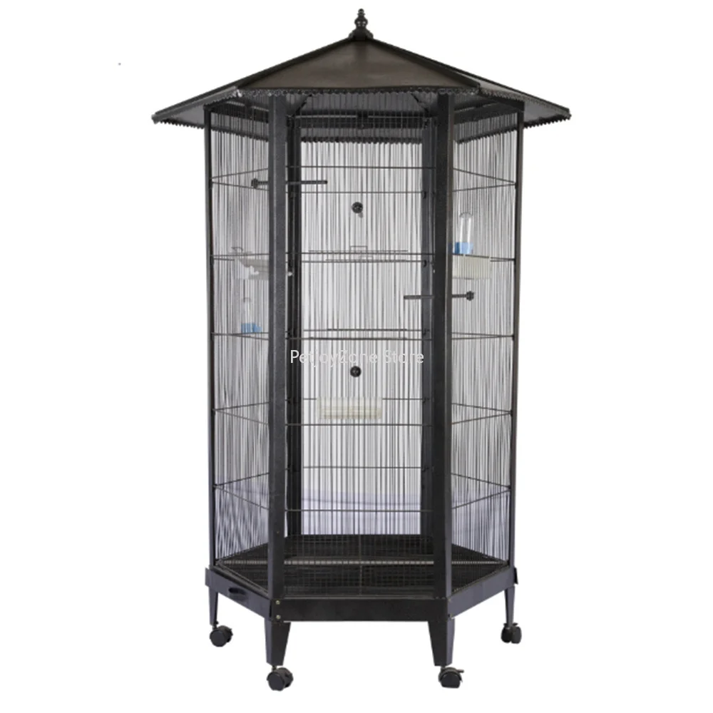 Custom Large Outdoor Wrought Iron Hexagon Bird Cage Solid Pattern Pet House For Parrot Canary Birds Aviary Flying Animals Box
Custom Large Outdoor Wrought Iron Hexagon Bird Cage Solid Pattern Pet House For Parrot Canary Birds Aviary Flying Animals Box