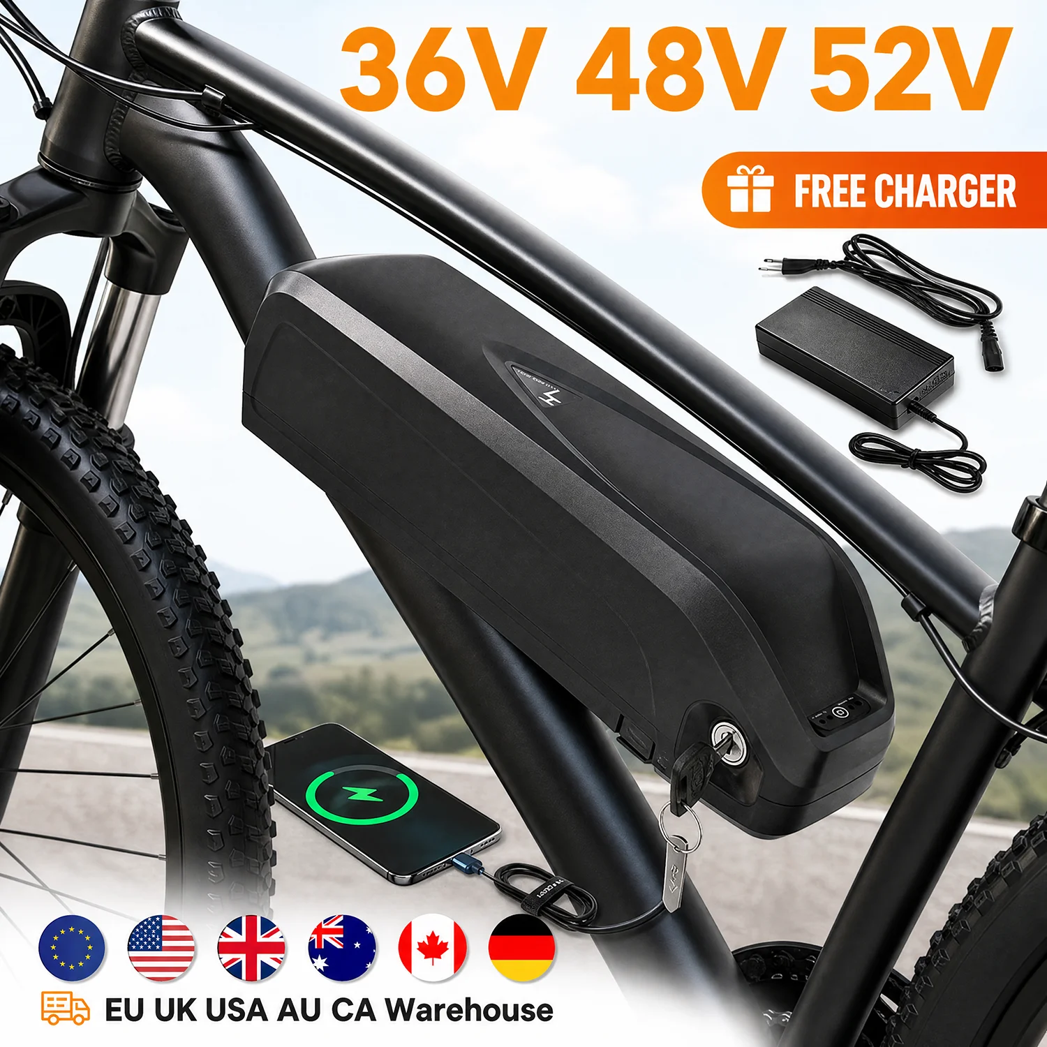 High Quality Hailong Ebike Battery 36V 48V 52V 18650 30A BMS for Bafang BBS02 BBS03 BBSHD Motor Hailong Battery
High Quality Hailong Ebike Battery 36V 48V 52V 18650 30A BMS for Bafang BBS02 BBS03 BBSHD Motor Hailong Battery