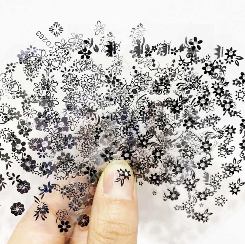 Random 30 Sheets 3D Nail Sticker Glue-Bottom White/ Black Flower Nail Sticker Decoration Self-Adhesive 3D Nail Art Sticker
Random 30 Sheets 3D Nail Sticker Glue-Bottom White/ Black Flower Nail Sticker Decoration Self-Adhesive 3D Nail Art Sticker